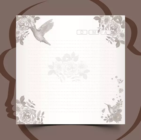 100 Hojas para Agendas Colibri 16 Cm * 16 Cm