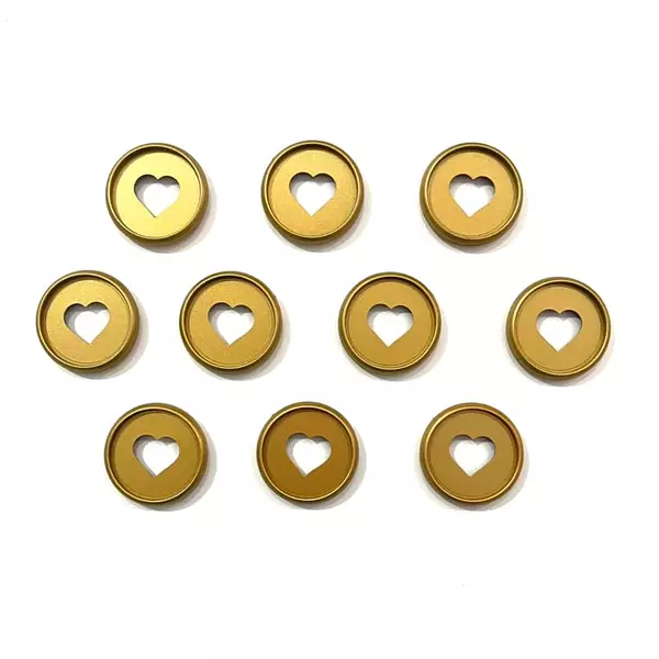 Argollas De Disco Doradas 3.2 Cm * 10 Pz