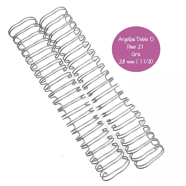 Argollas para Cinch Plateada 1 1/8 * 2 Pz