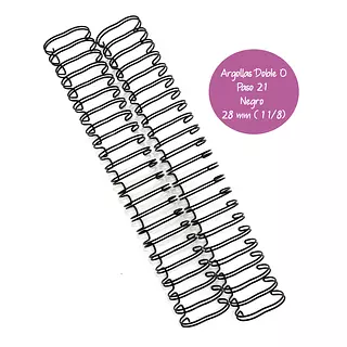 Argollas para Cinch Negras 1 1/8 * 2 Pz