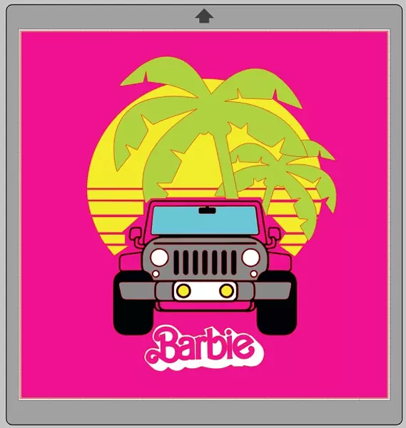 Archivo Jeep Barbie Para Camiseta