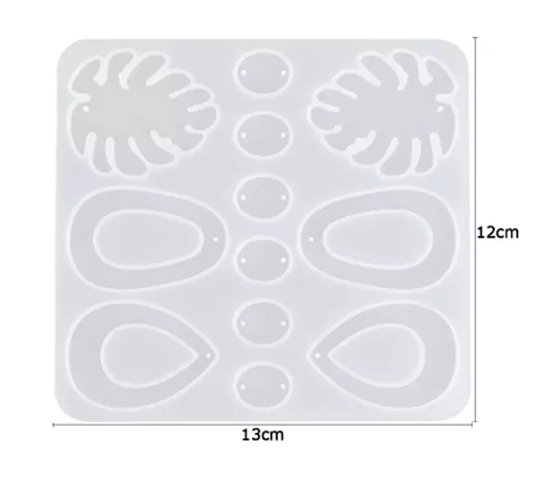 Molde Silicona Para Aretes