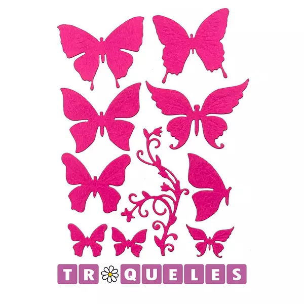 3438 Troquel Mariposas * 10 Pz