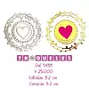 3439 Troquel Circulo Estrellas Y Corazon