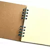 Agenda Cuadrada Tapa Cafe y Hojas Beige * 100 Hojas