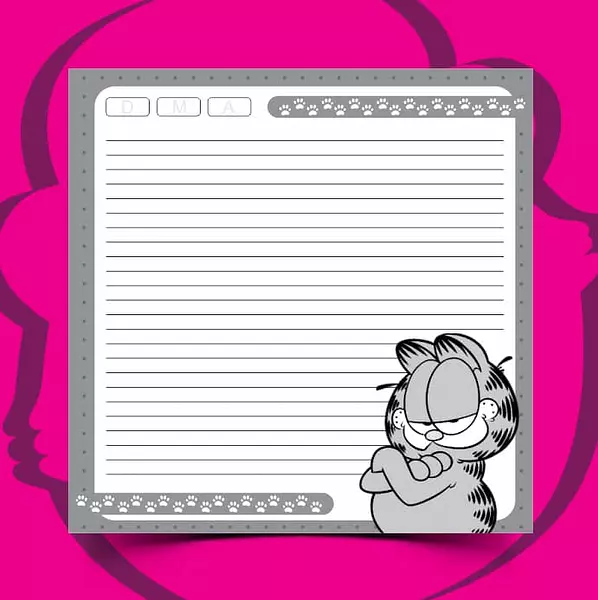 100 Hojas para Agendas Garfield