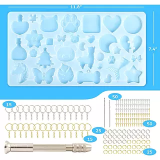 Molde Silicona Figuras Para Llaveros